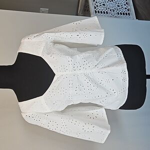 NWT Scotch & Soda | RUCHED FRONT FLUTTER SLEEVE TOP | Womens 36  Small / 4 US